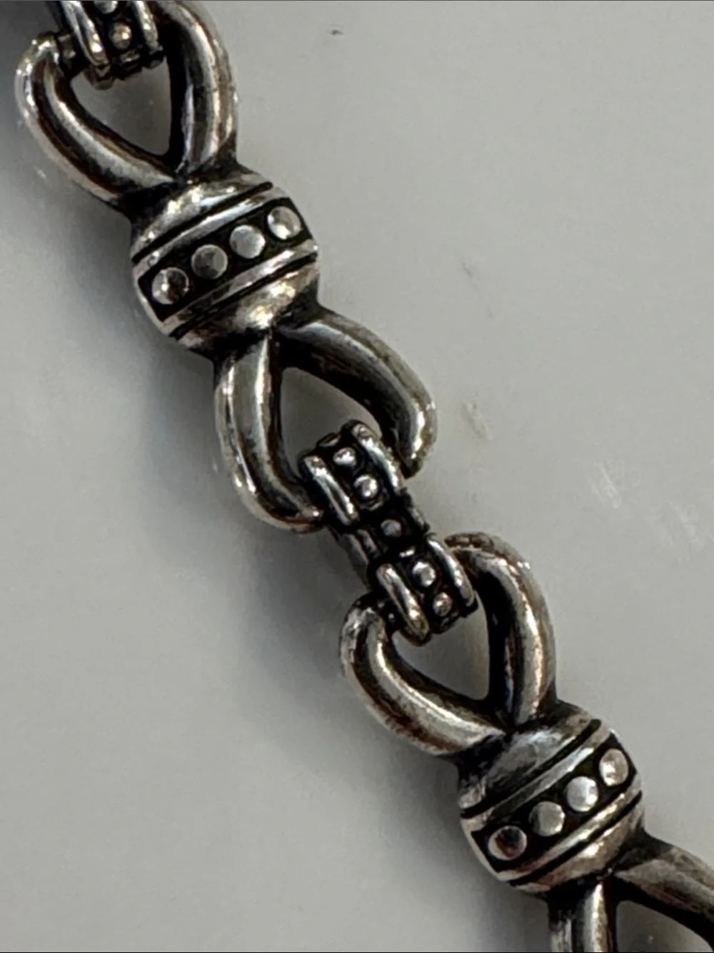 Brighton Silver-Tone Heart Accent Link Bracelet